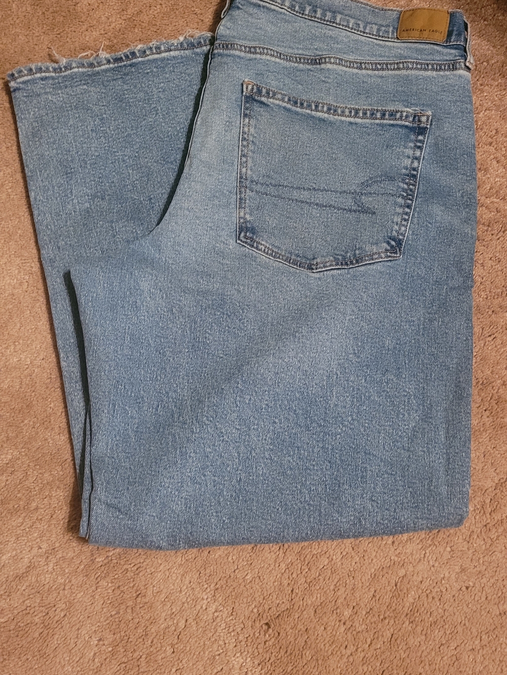 Light Blue Womens Straight Fit Jeans